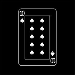 Apollo Pattern 2520 - Cards-Ten of Spade