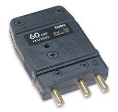Bates 60A 2P&G Male Inline #60M