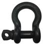 Black Screw Pin Shackle 1/4" (Chicago)