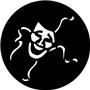 Rosco Pattern 6518 - Comedy Mask