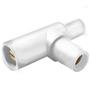 Cam Adapter Tapping Tee MFF, White #CTT-B
